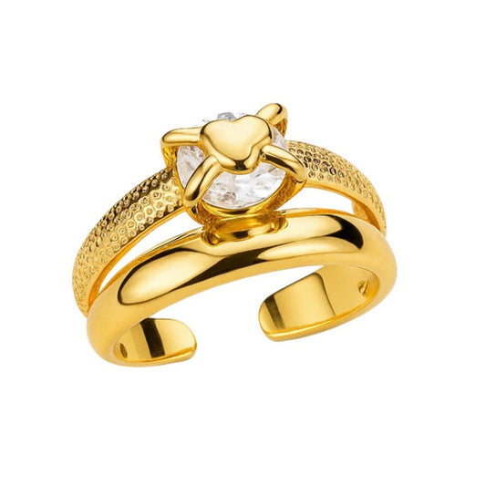 Diamond Heart Ring - ADOREE