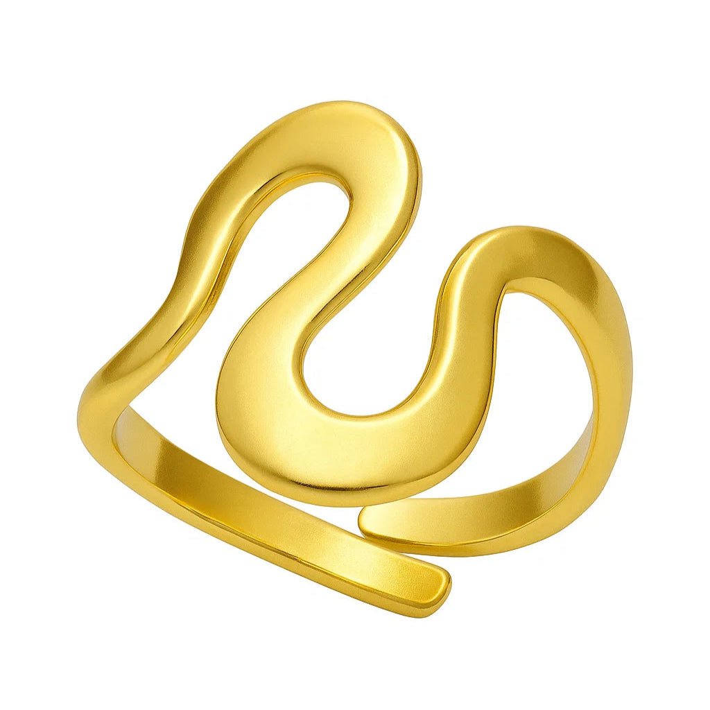 Golden Wave Ring - ADOREE