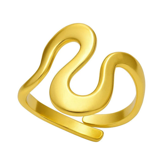 Golden Wave Ring - ADOREE