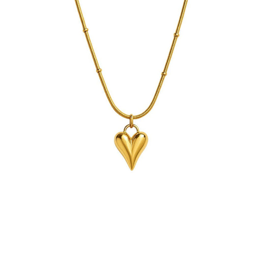 Goldene Kette mit schmelzendem Herz - ADOREE